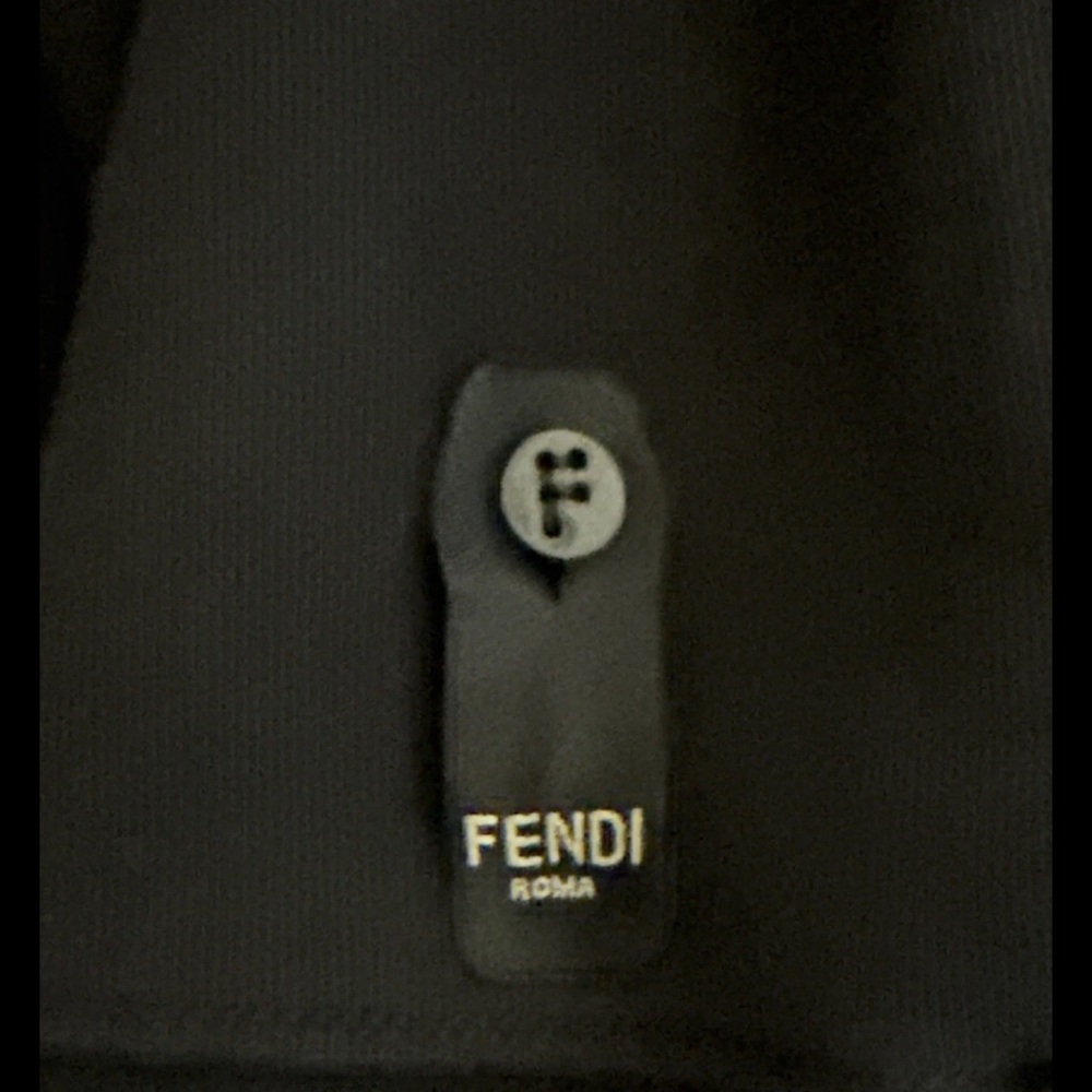 Fendi Monster Black Sweatshirt Zip Sleeves Women’s Large NEW W/O Tags Rare $980 - Picture 6 of 9